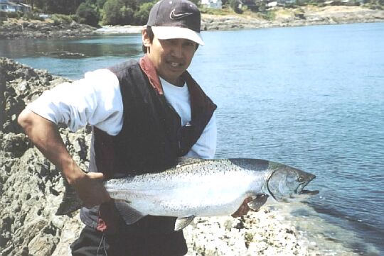 Chinook caught off Ten Mile Point